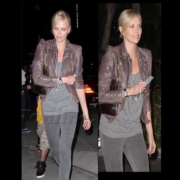 Muubaa Leather Jacket in Black Size 4 - Picture 5 of 5